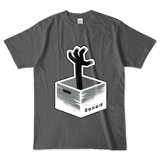 【濃Ｔ】黒：L（チャコール）