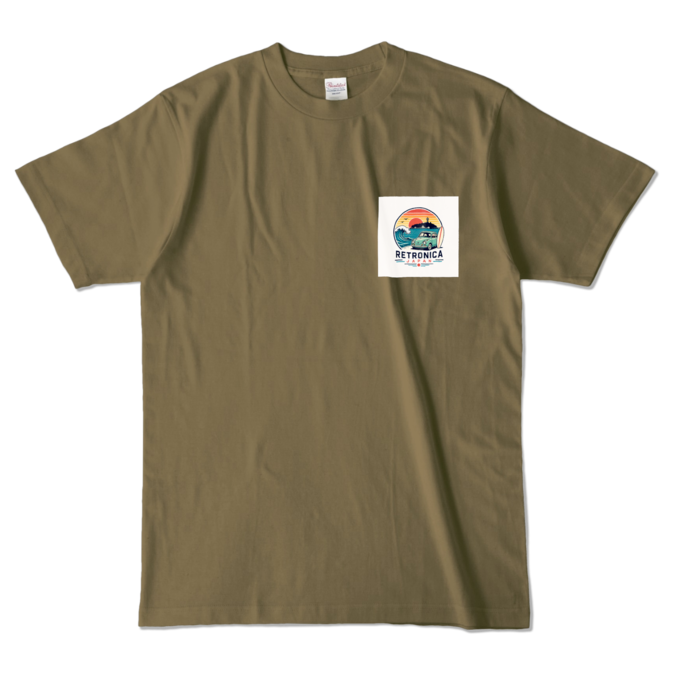 カラーTシャツ - L - オリーブ (濃色)