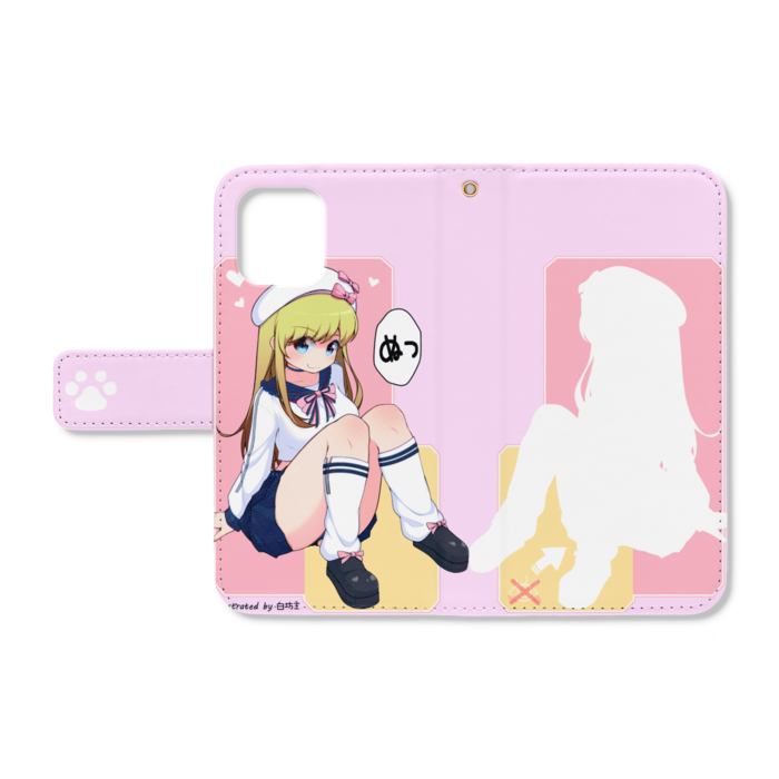 手帳型iPhoneケース - iPhone12 mini - ストラップ穴 あり