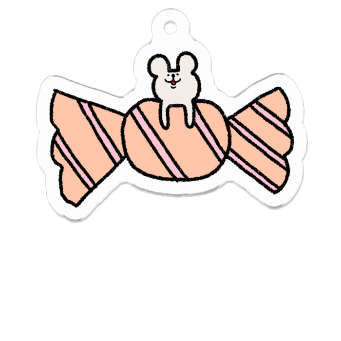 アクリルキーホルダー - 50 x 50 (mm)