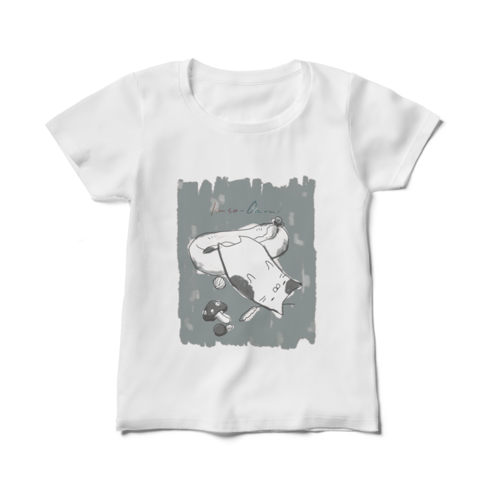 レディースTシャツ(猫) - M - 白