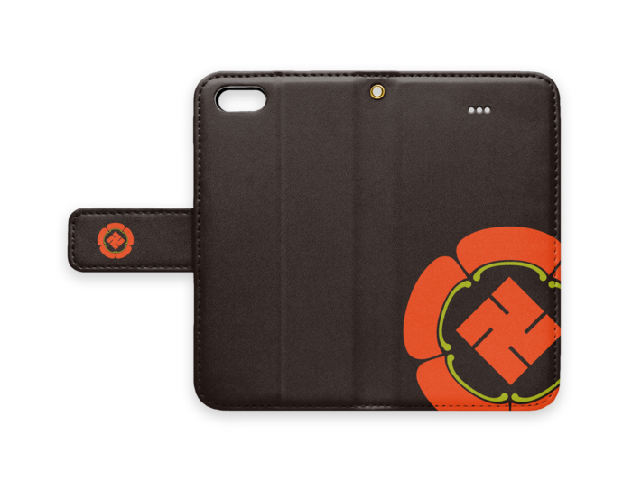 手帳型iPhoneケース - iPhone5 - ストラップ穴 あり