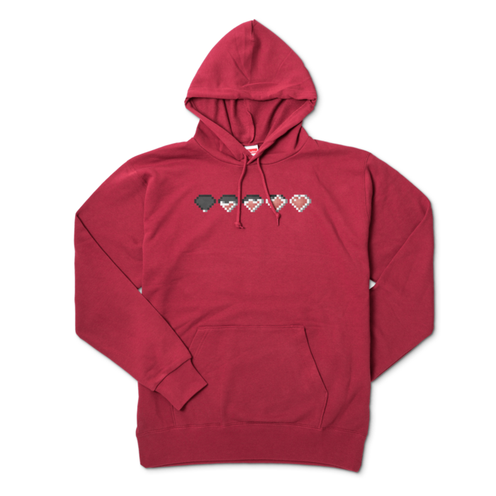 パーカー - XL - バーガンディ