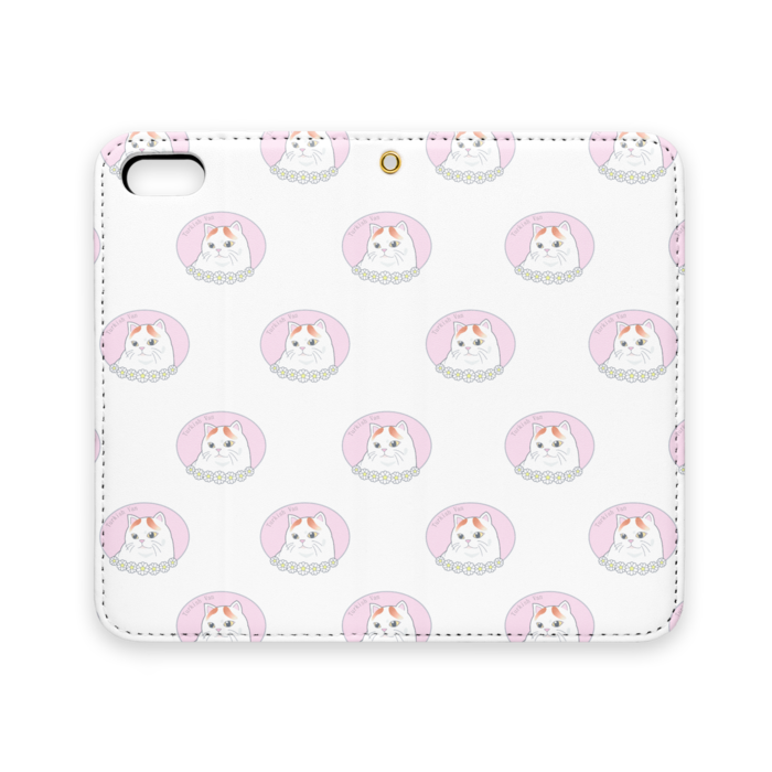 手帳型iPhoneケース(ベルトなし) - iPhone 5 / 5s / SE - ストラップ穴 あり
