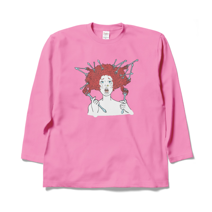 ロングスリーブTシャツ - XL - ピンク