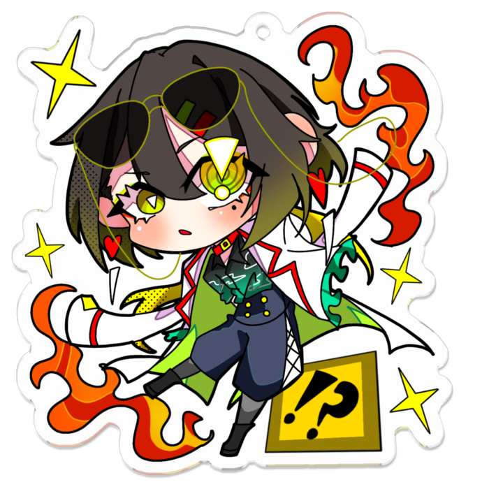 アクリルキーホルダー - 70 x 70 (mm)