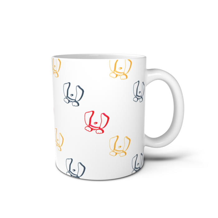 ホワイト - 直径 8 cm / 高さ 9.5 cm