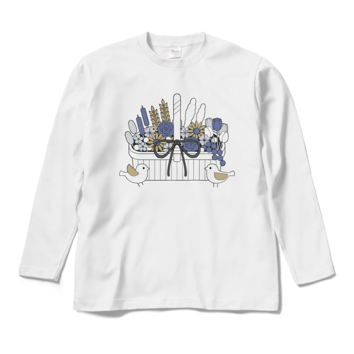 ロングスリーブTシャツA　白色　M