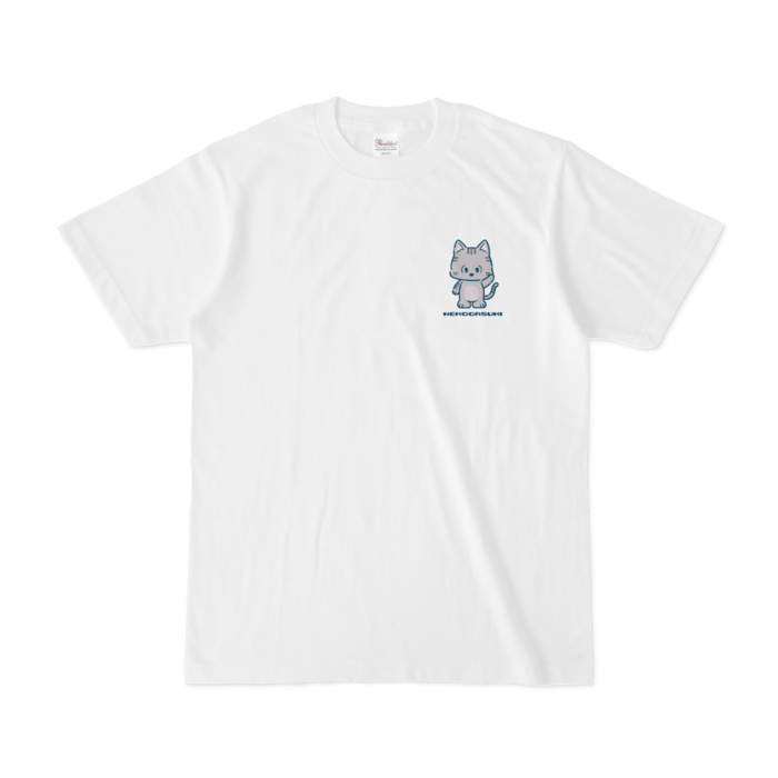 サバ猫Tシャツ - S - 白