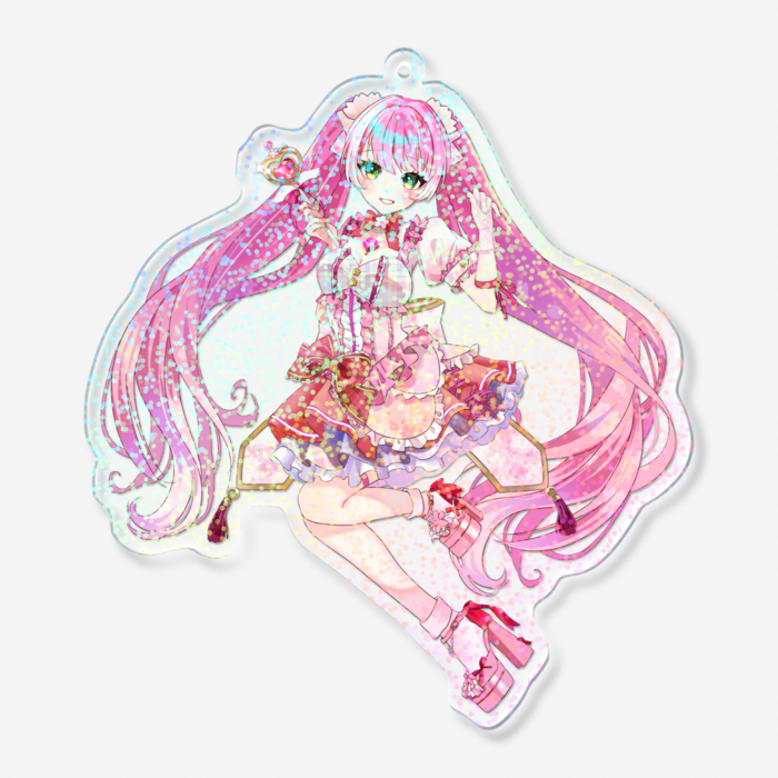 ホログラムアクリルキーホルダー - 100 × 100mm