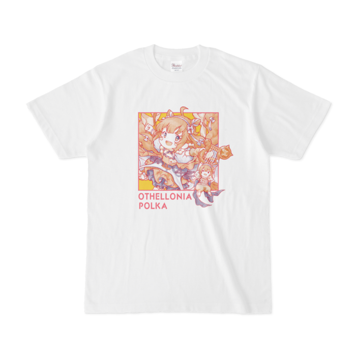 ちびキャラ「ポルカ」 デザインTシャツ(S/ホワイト)