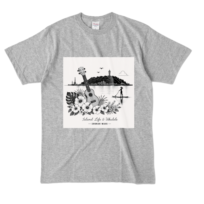 カラーTシャツ - L - 杢グレー (濃色)