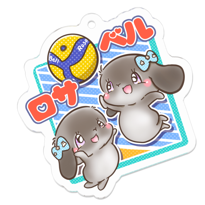 アクリルキーホルダー - 50 x 50 (mm)