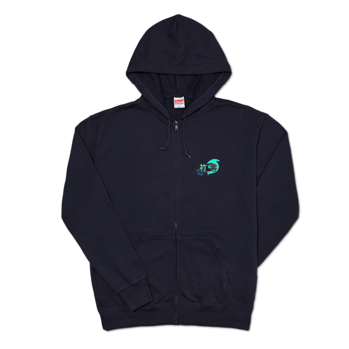 ジップパーカー - XL - ネイビー