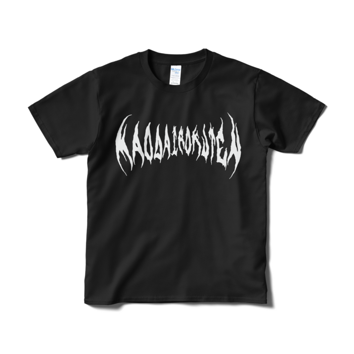 Tシャツ（短納期） - S - 黒地×白ロゴ