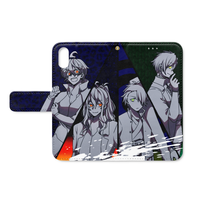 手帳型iPhoneケース - iPhone XS / X - ストラップ穴 あり