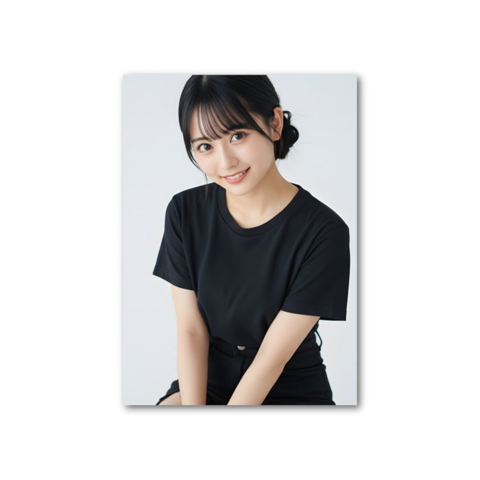 フォト風カード - 縦 - 片面