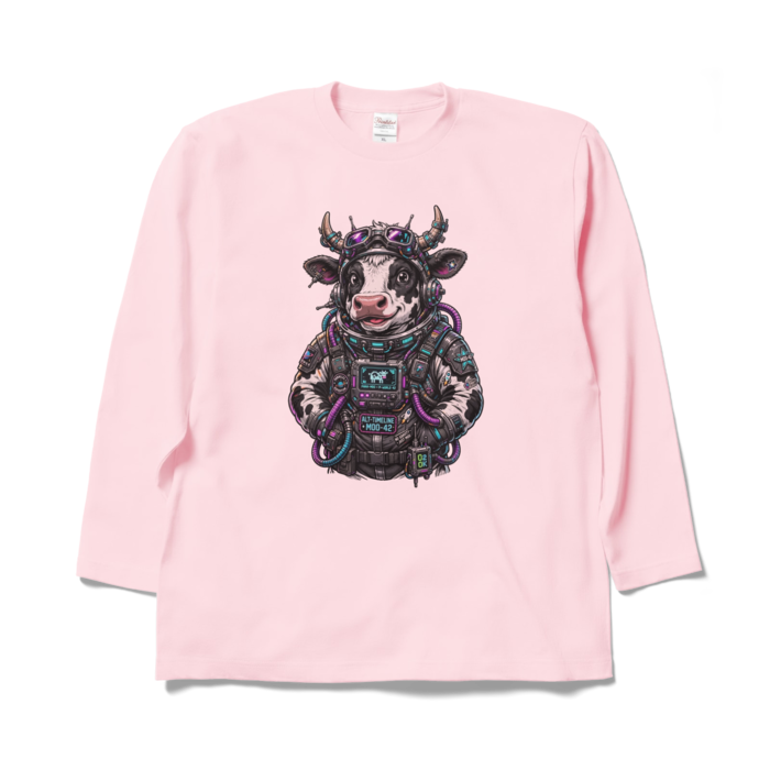 ロングスリーブTシャツ - XL - ライトピンク