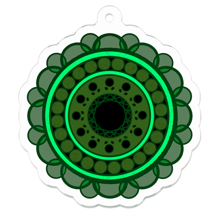 アクリルキーホルダー（コーティング） - 50 x 50 (mm)(1)