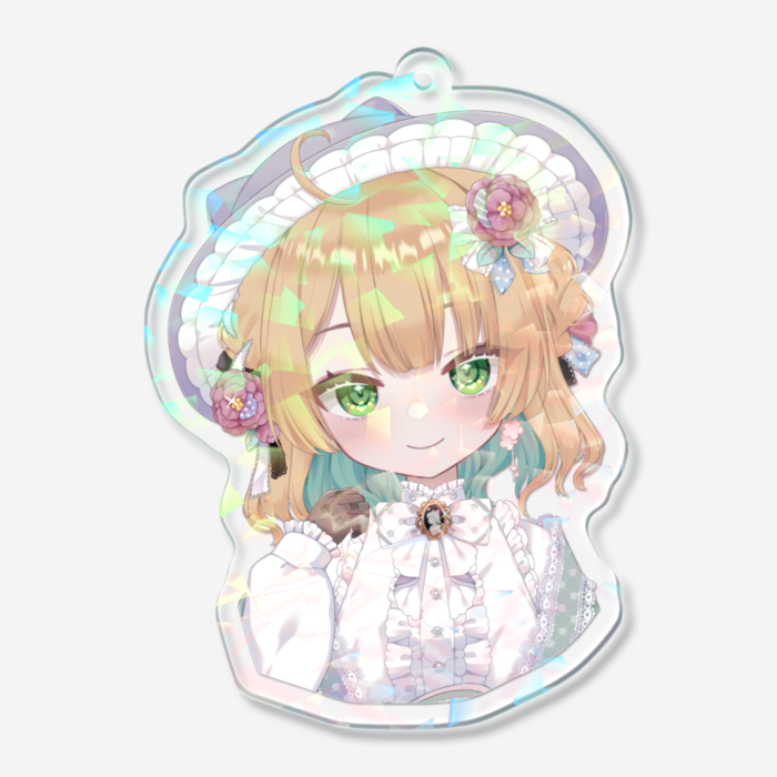 ホログラムアクリルキーホルダー - 70 × 70mm