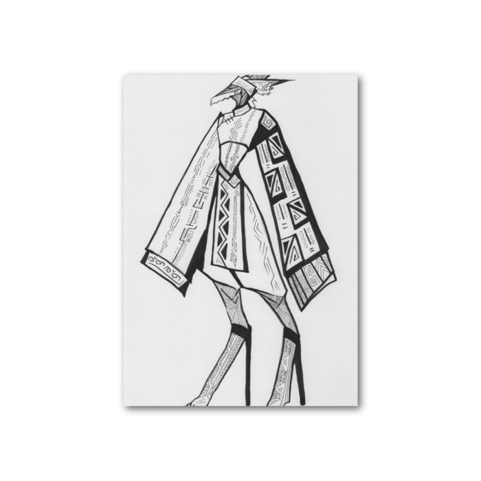 フォト風カード - 縦 - 片面