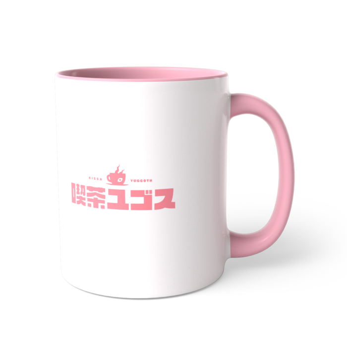 【ピンク】ツートンカラーマグカップ