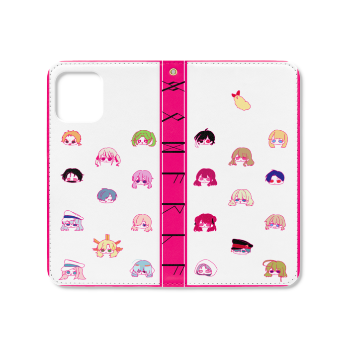 手帳型iPhoneケース（ベルトなし） - iPhone12 / 12 Pro - ストラップ穴 あり