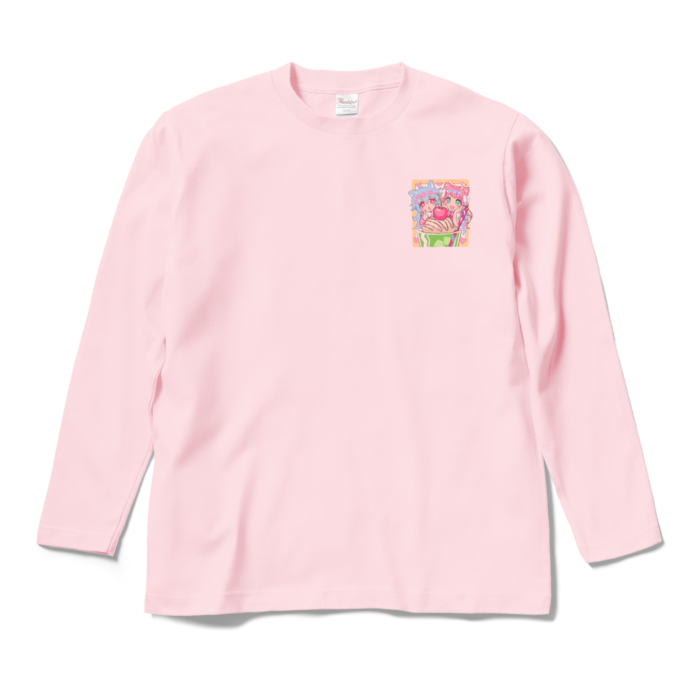 ロングスリーブTシャツ - M - ライトピンク