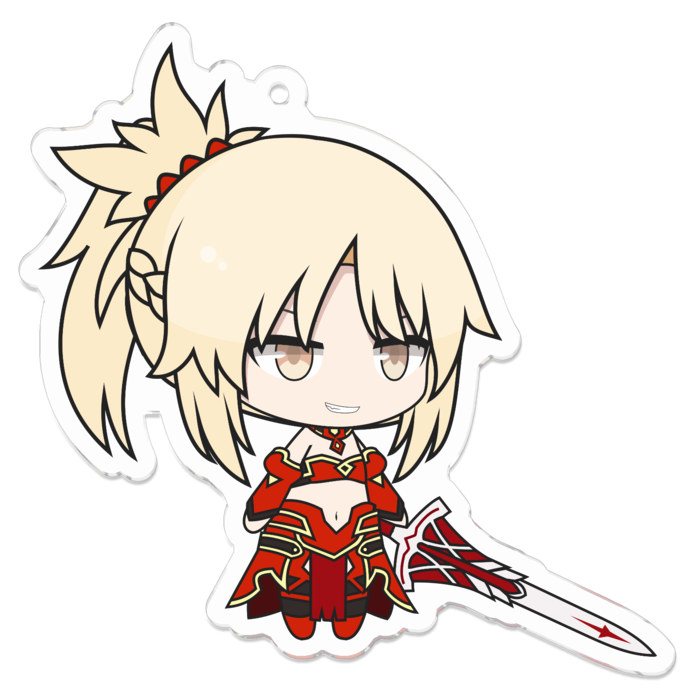 赤のセイバー モードレッド アクリルキーホルダー キラキラ Booth