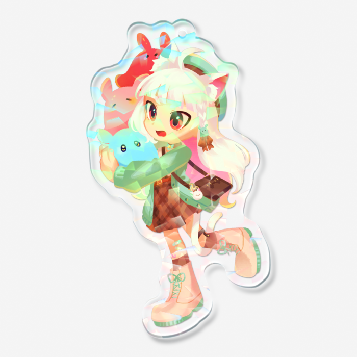 ホログラムアクリルキーホルダー -B 70 × 70mm