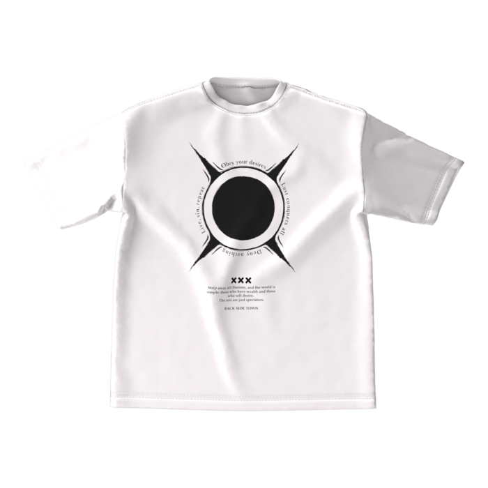 クニズ刺青Tシャツ(白) - M