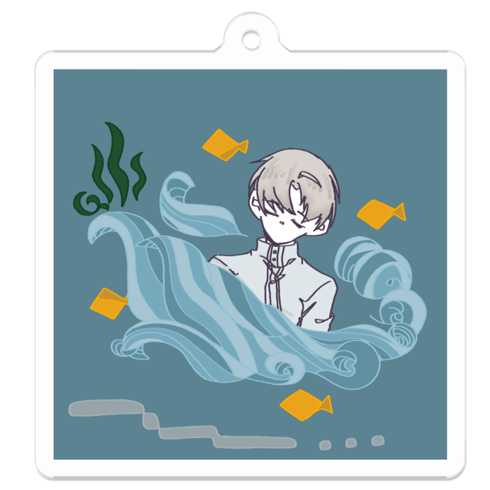 アクリルキーホルダー - 50 x 50 (mm)