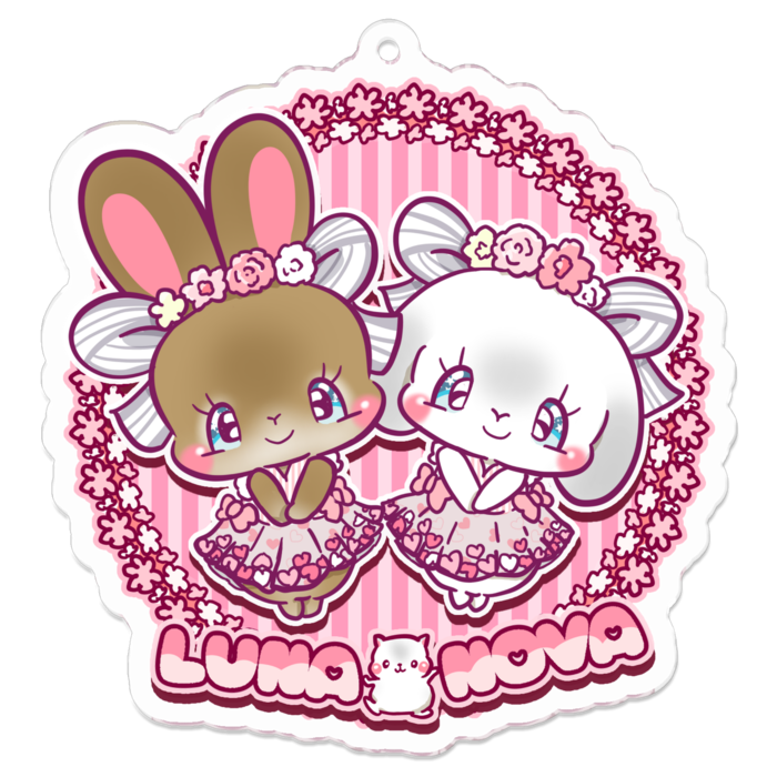 アクリルキーホルダー（コーティング） - 70 x 70 (mm)