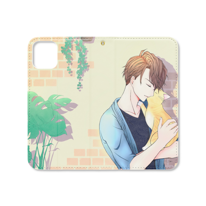 手帳型iPhoneケース（ベルトなし） - iPhone 11 - ストラップ穴 あり