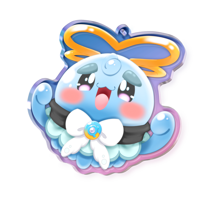 オーロラアクリルキーホルダー - 70 × 70mm