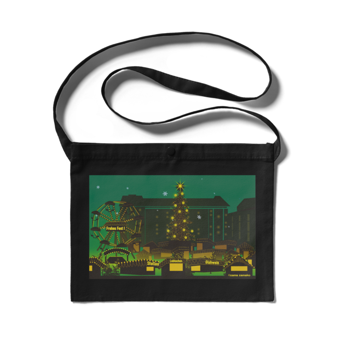 サコッシュ -グリーン- 300 x 230 (mm)(2)