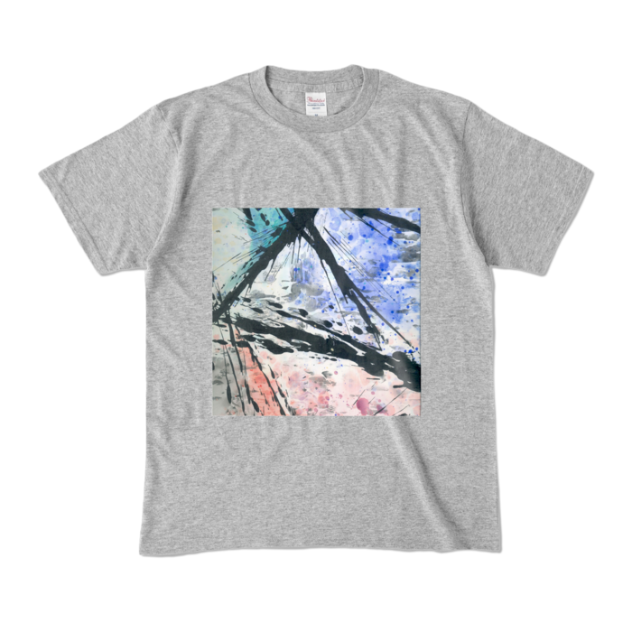 カラーTシャツ - M - 杢グレー (濃色)