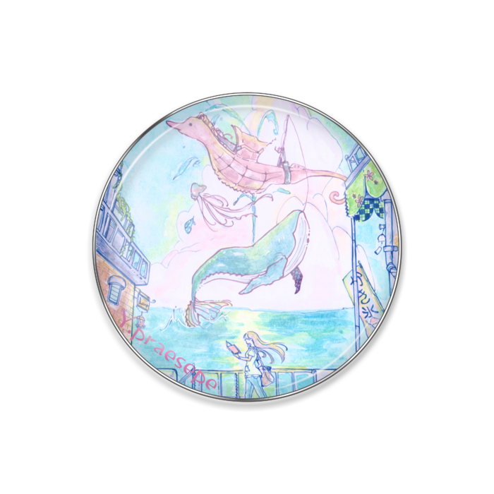 ピンバッジ【蒼穹】 - 丸形25mm