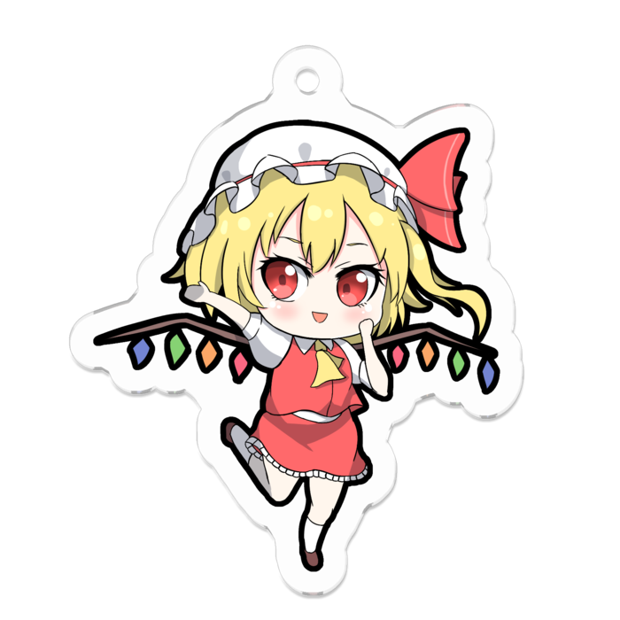 アクリルキーホルダー（コーティング） - 50 x 50 (mm)