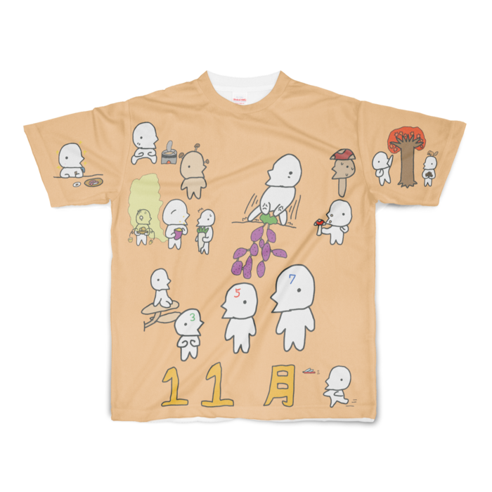 フルグラフィックTシャツ - S - 両面印刷