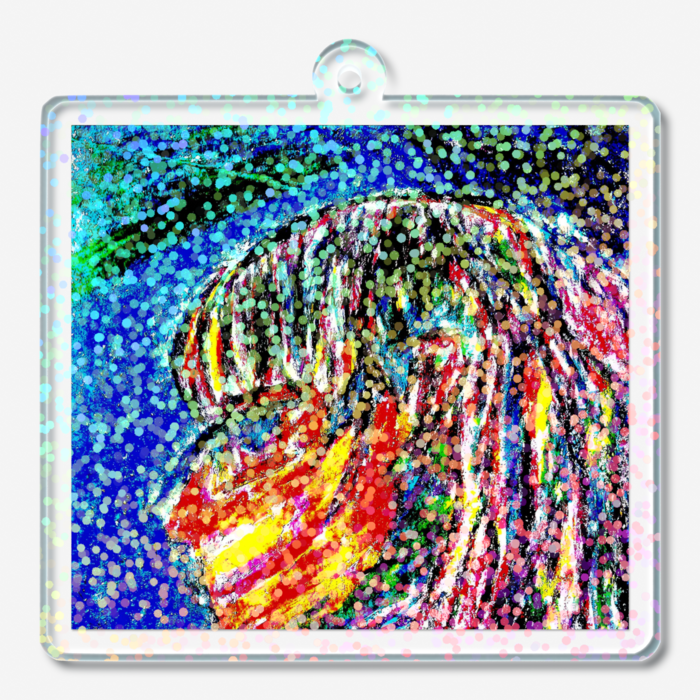 ホログラムアクリルキーホルダー - 50 × 50mm(2)