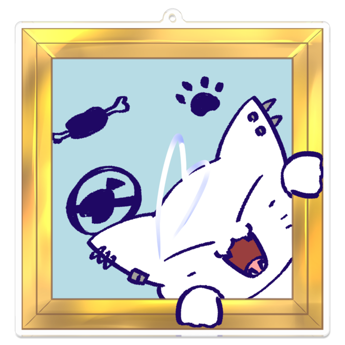 アクリルキーホルダー - 100 x 100 (mm)