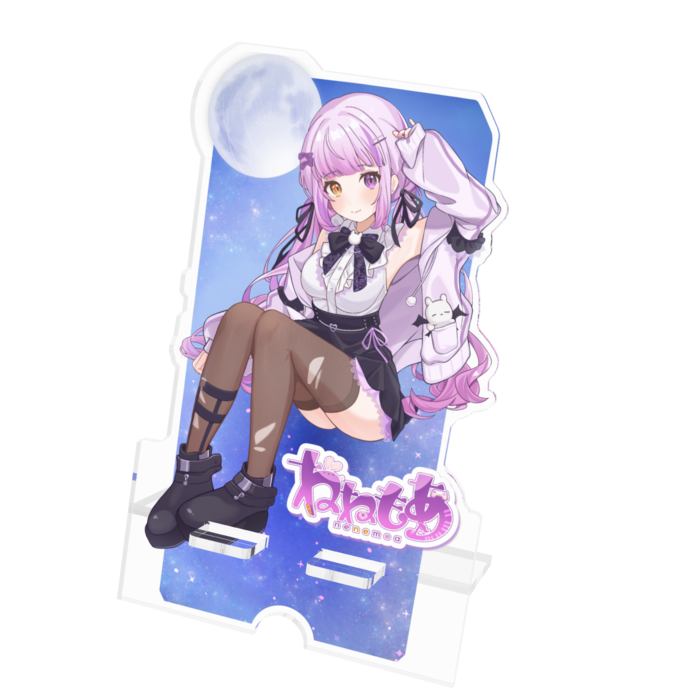 アクリルスマホスタンド - 100x160mm(ケーブル穴あり)