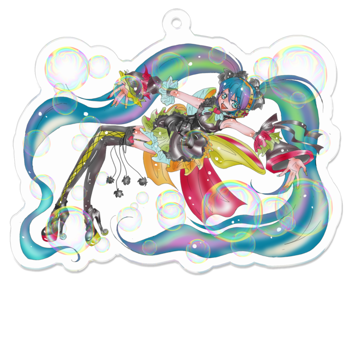 アクリルキーホルダー - 70 x 70 (mm)