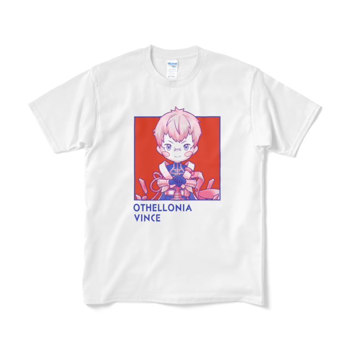ちびキャラ「正義ヴィンス」デザインTシャツ（M/ホワイト）