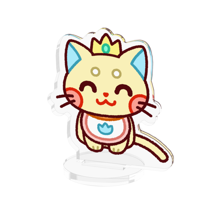 こねこちゃんアクリルスタンド(おすまし+にっこり)