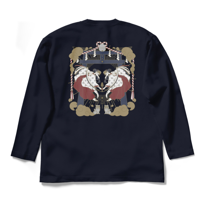 ロングスリーブTシャツ - L - ネイビー