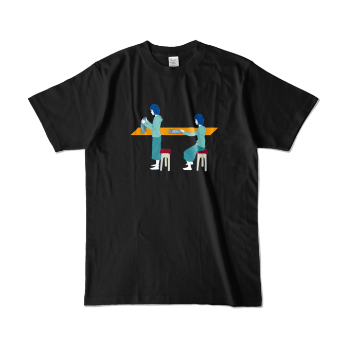 カラーTシャツ - L - ブラック (濃色)