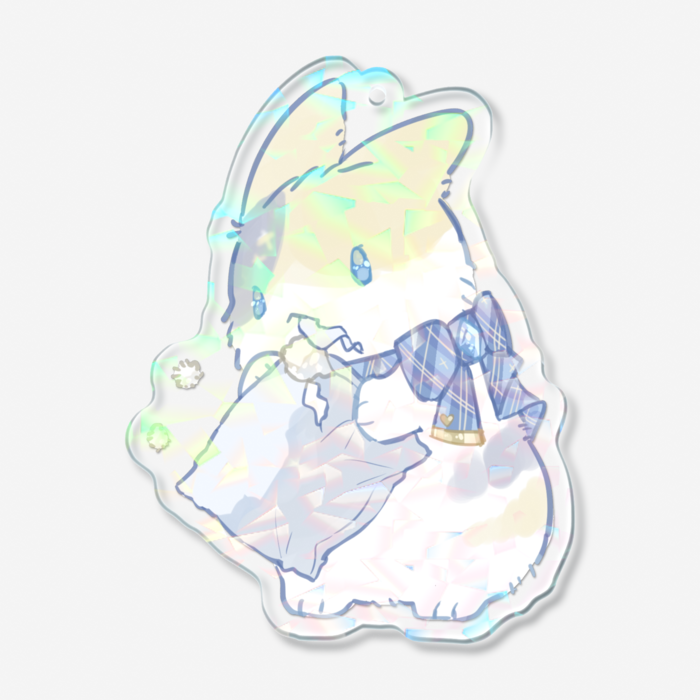 ホログラムアクリルキーホルダー - 70 × 70mm