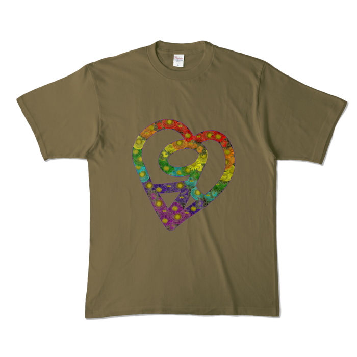 カラーTシャツ - XL - オリーブ (濃色)